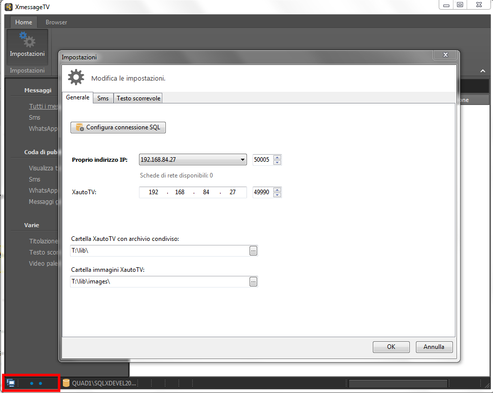 XmessageTV_Impostazioni